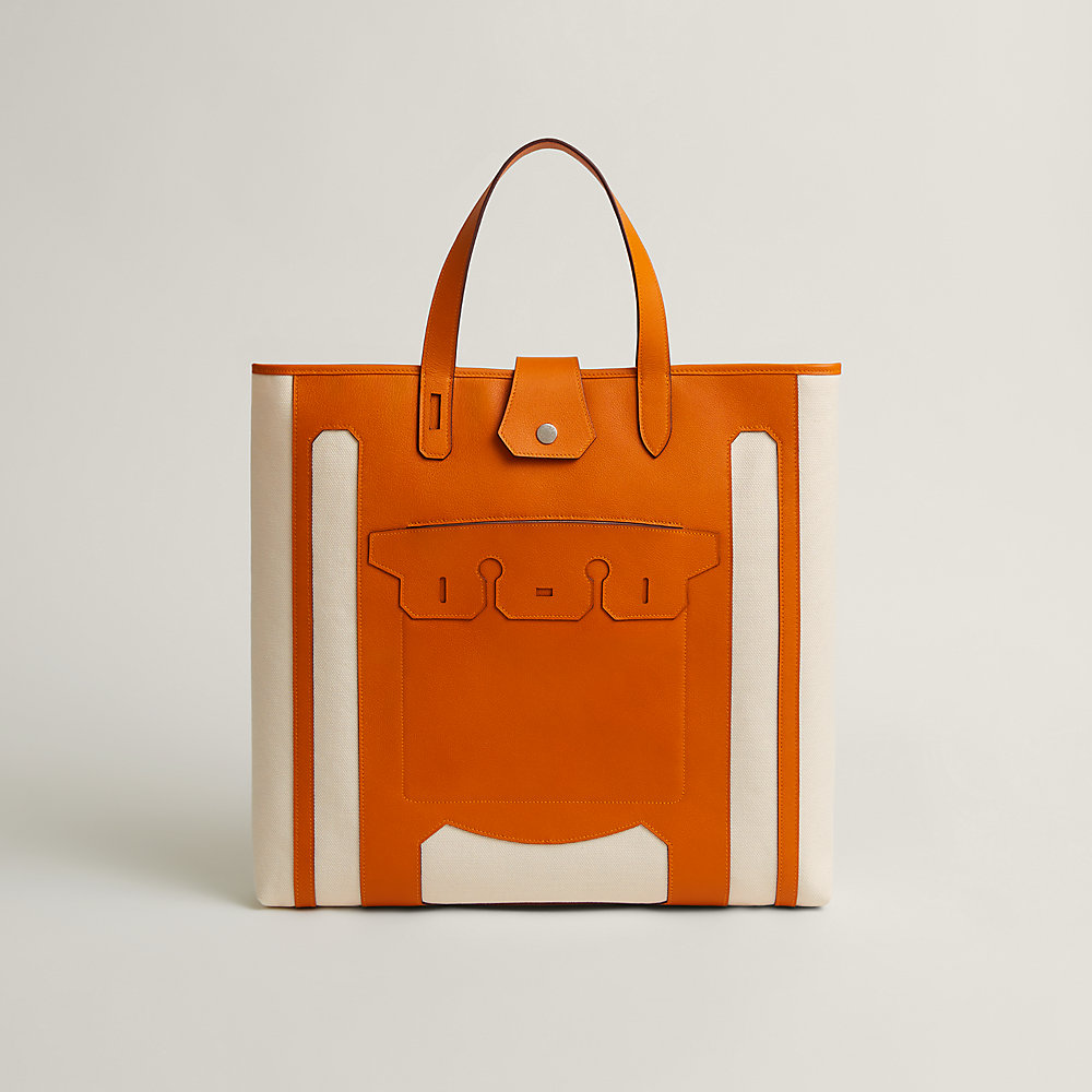 【希少品】HERMES★Monsieur B Tote Bag トートバッグ Hermès Petit H Monsieur B Bag - Blue Totes, Handbags